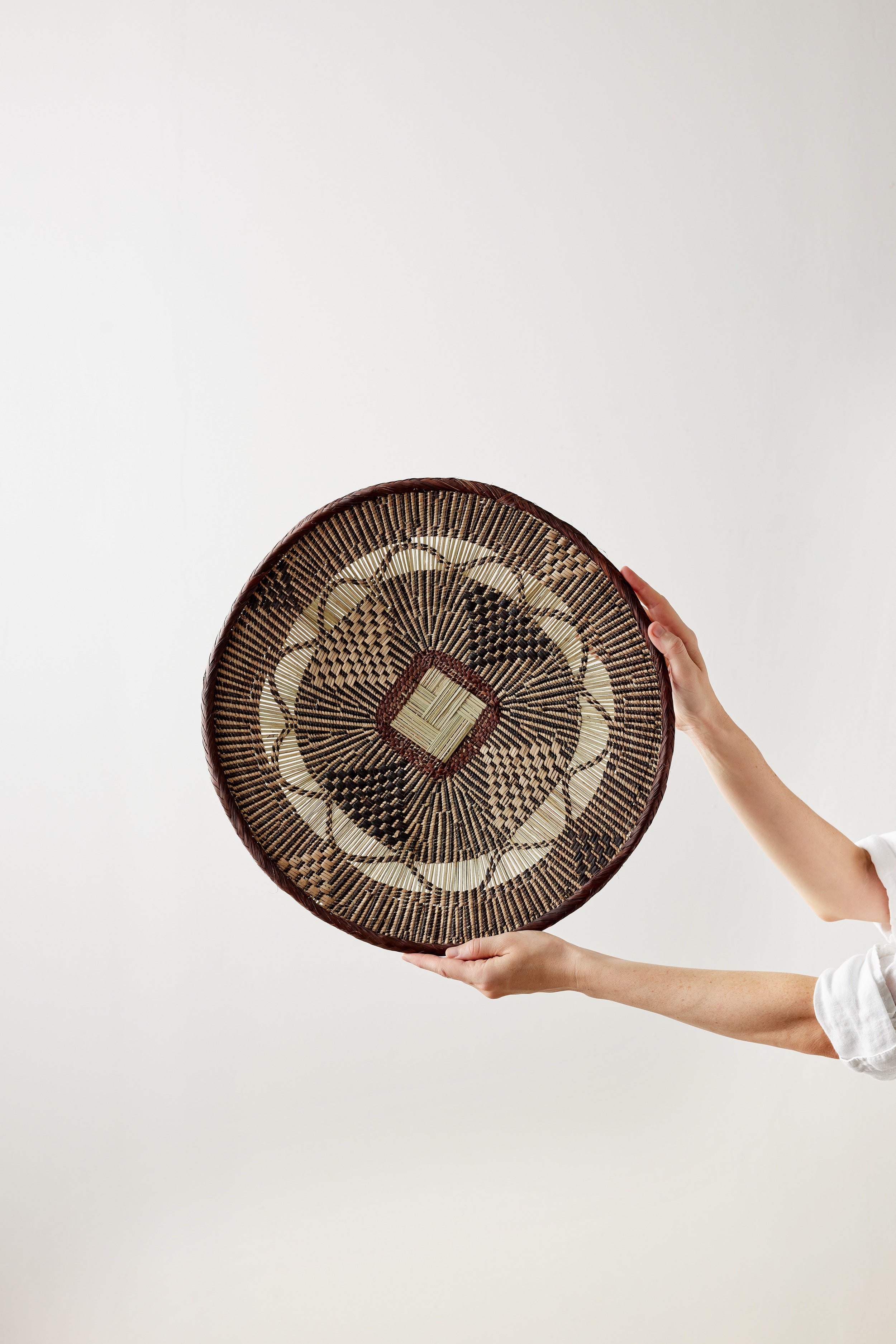 Binga Lace Patterned Basket - Atlas & Kiln