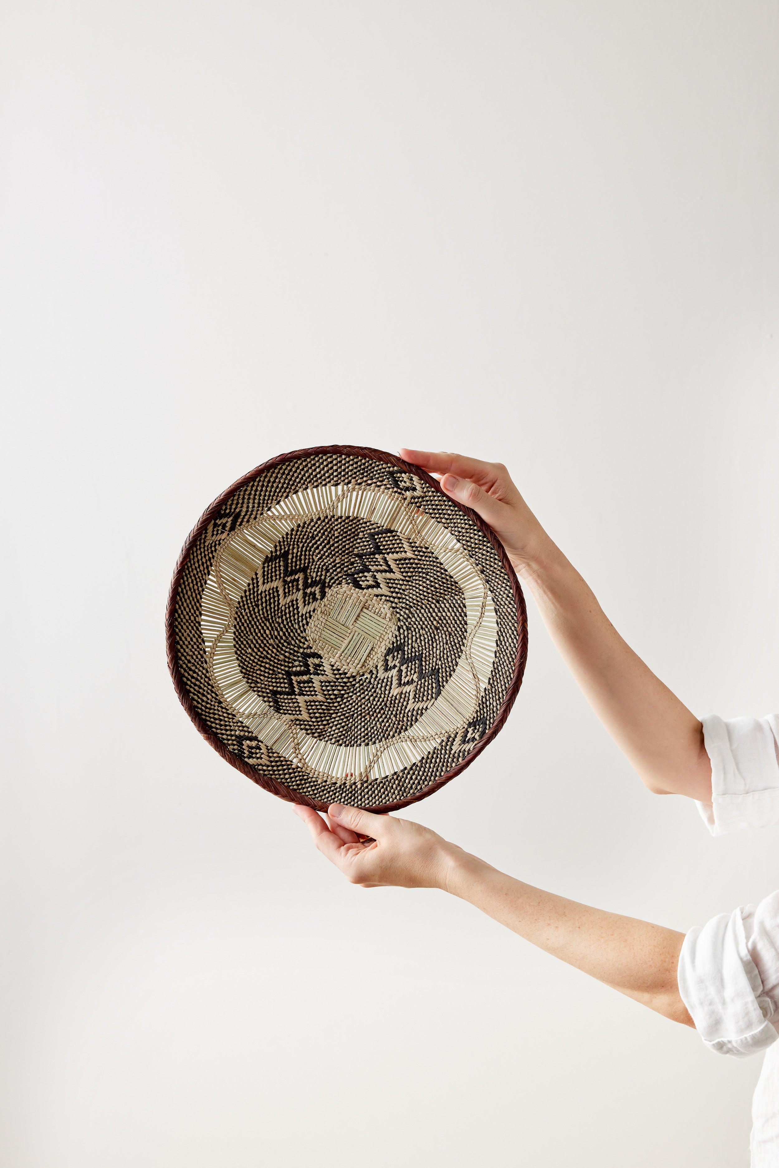 Binga Lace Patterned Basket - Atlas & Kiln