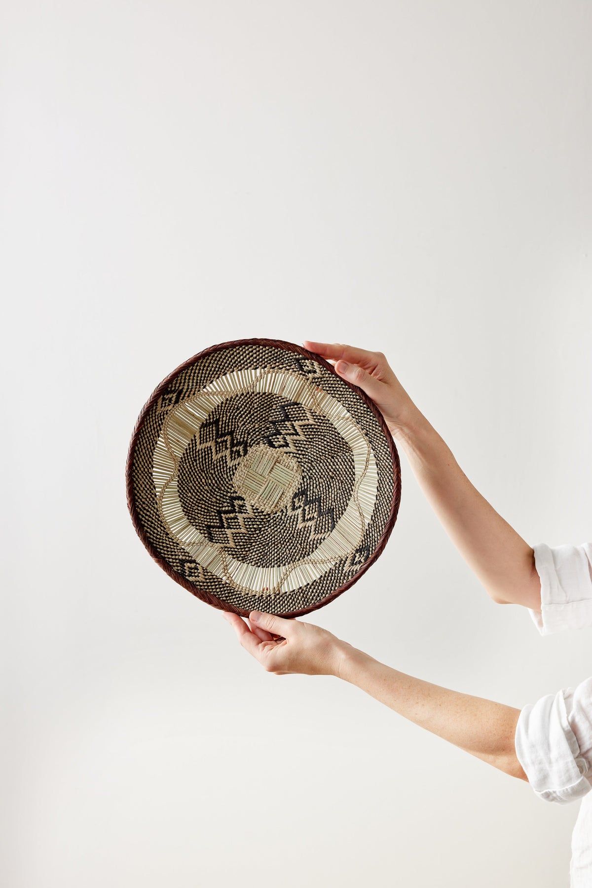 Binga Lace Patterned Basket - Atlas & Kiln