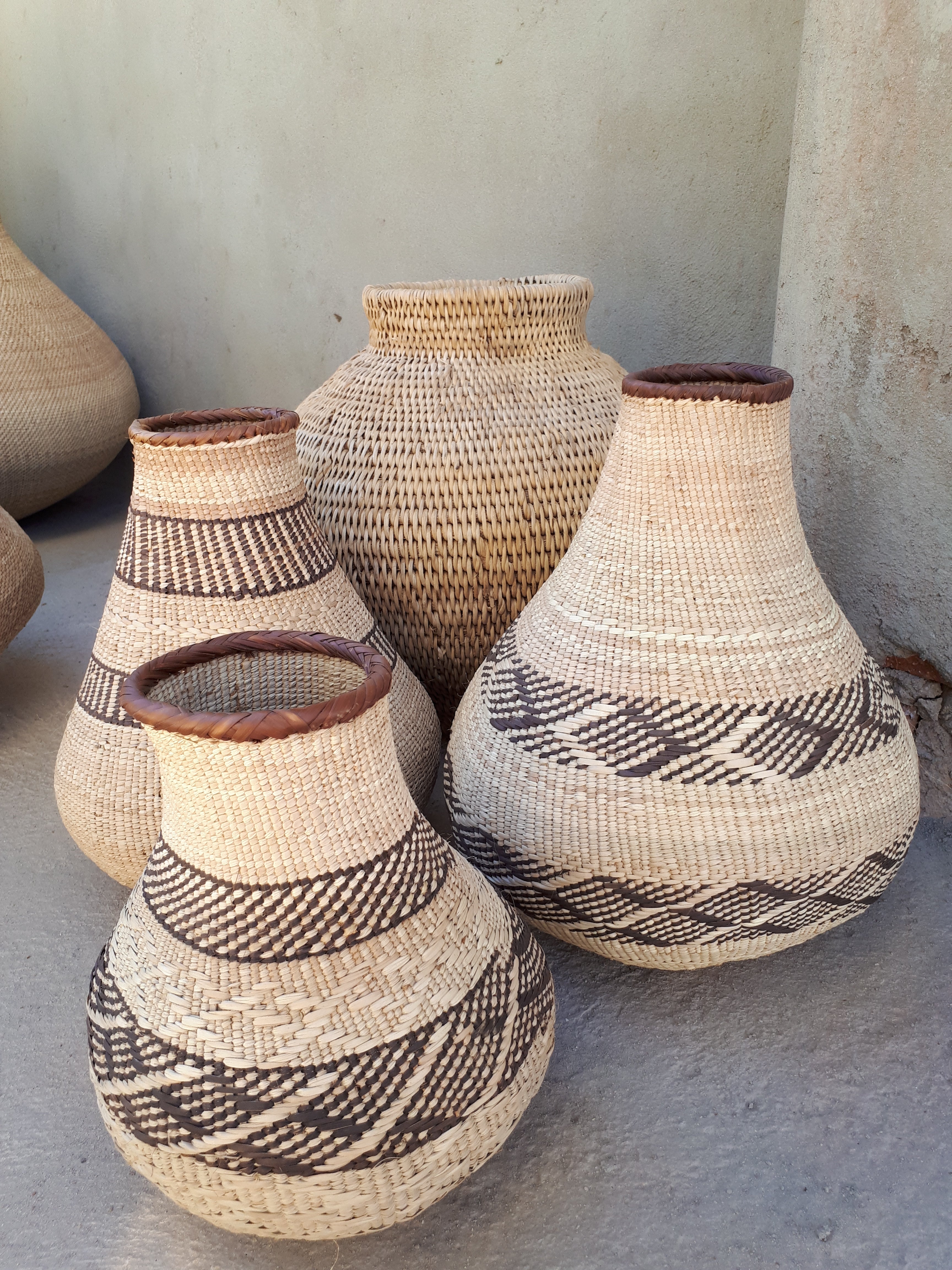 Patterned Binga Nongo Gourd Woven Basket - Atlas & Kiln