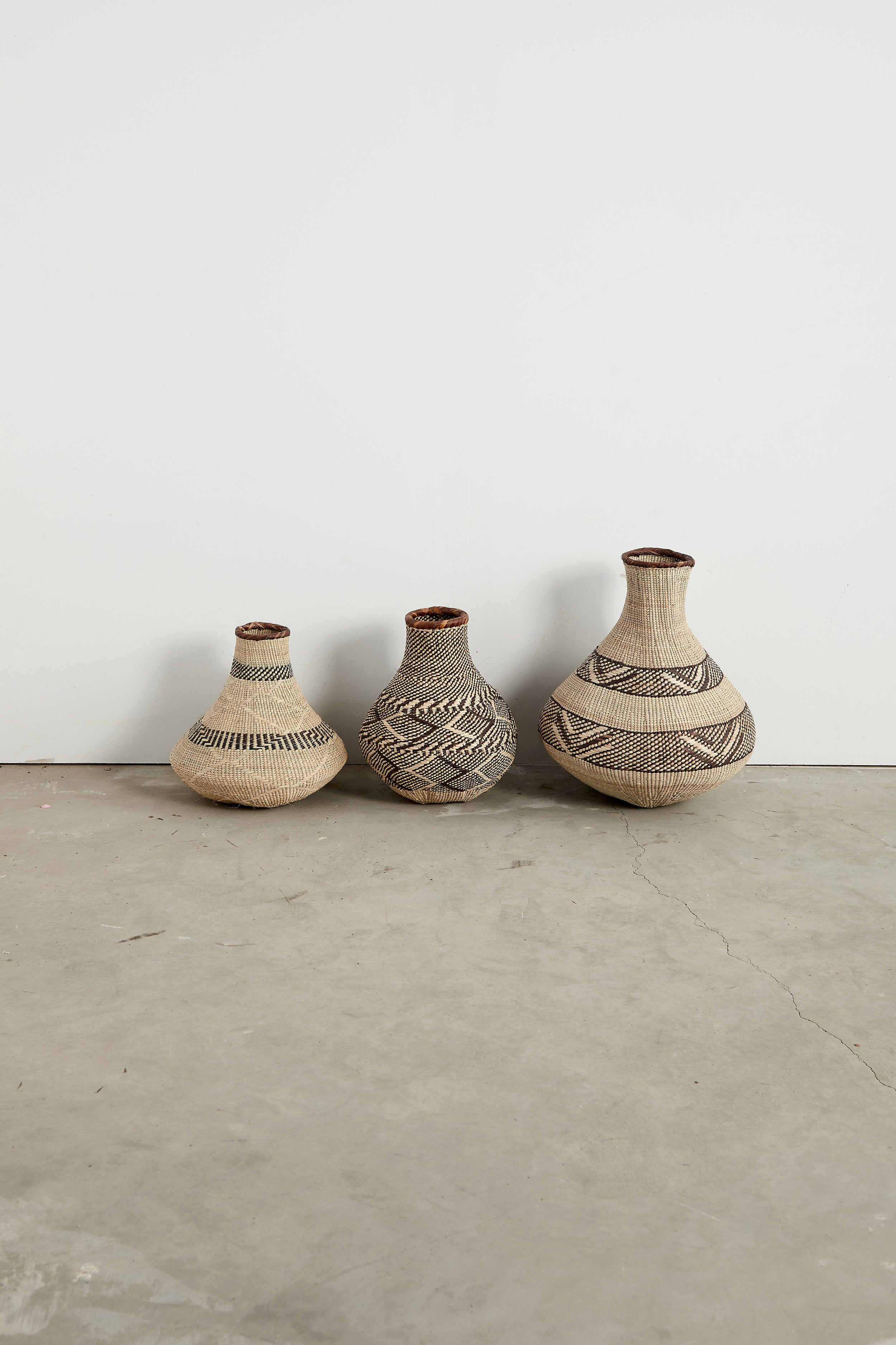 Patterned Binga Nongo Gourd Woven Basket - Atlas & Kiln