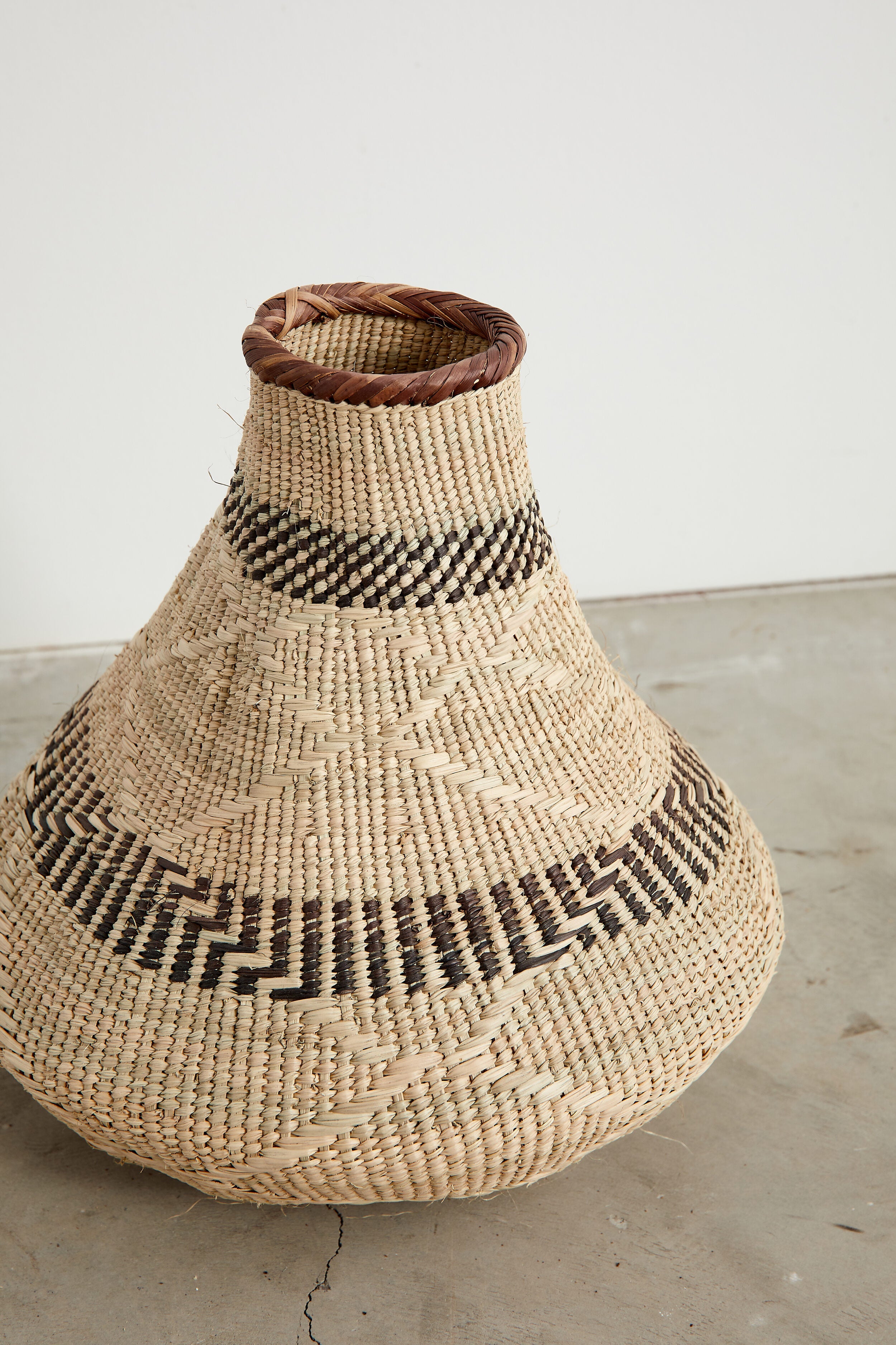Patterned Binga Nongo Gourd Woven Basket - Atlas & Kiln