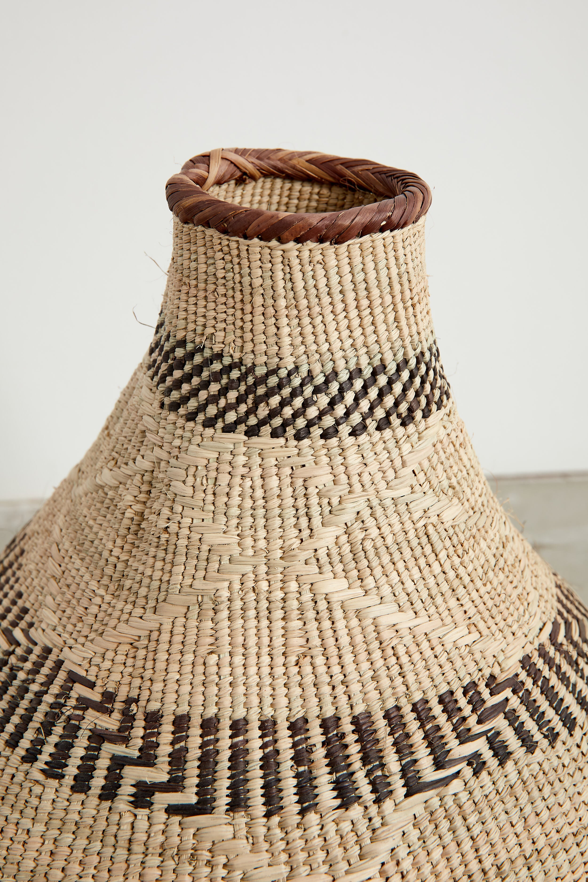 Patterned Binga Nongo Gourd Woven Basket - Atlas & Kiln