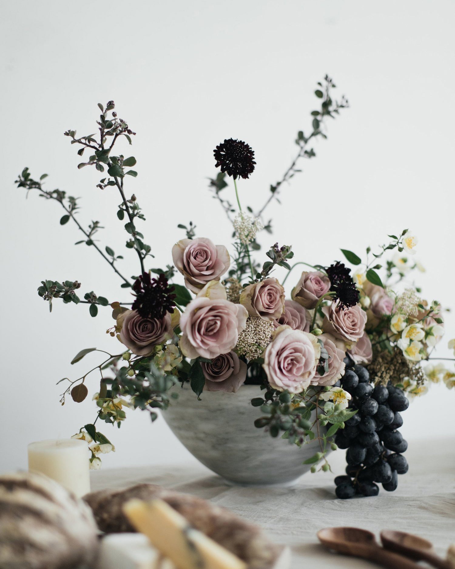 Hand Carved Bowls in White Marble - Multiple Sizes - Atlas & Kiln