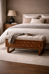 ‘U’ Chestnut Diamond Bench
