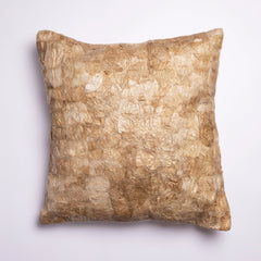 Natural Wild Silk Throw Pillow - 18"x18"