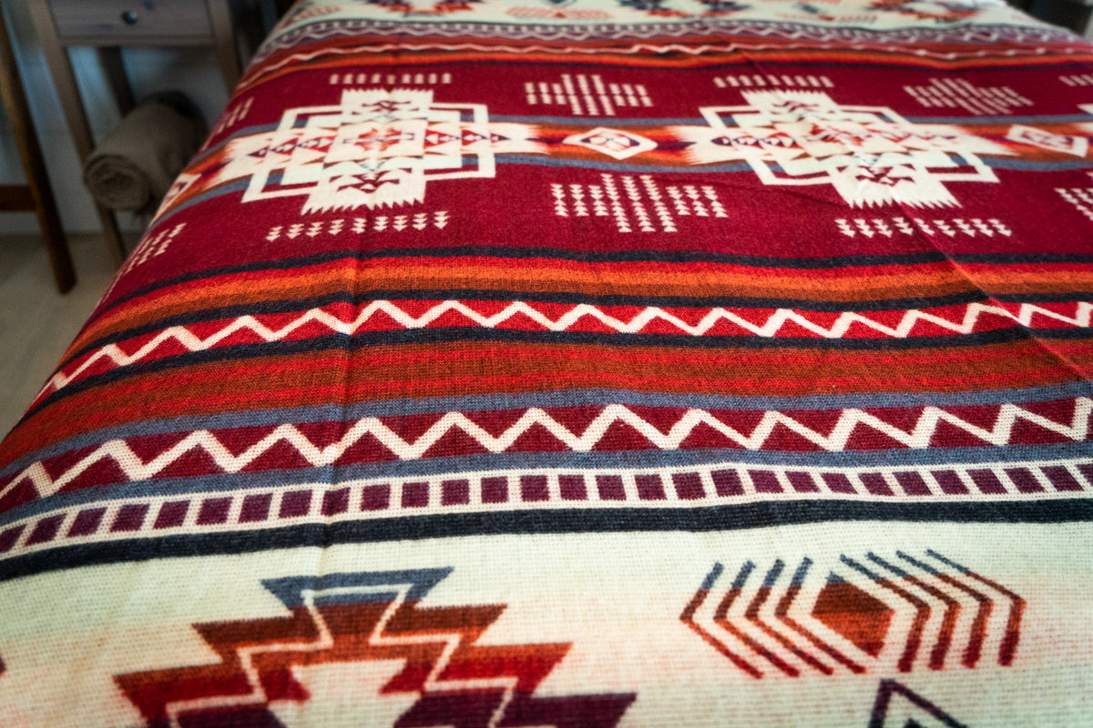 Wildfire Andean Alpaca Wool Blanket