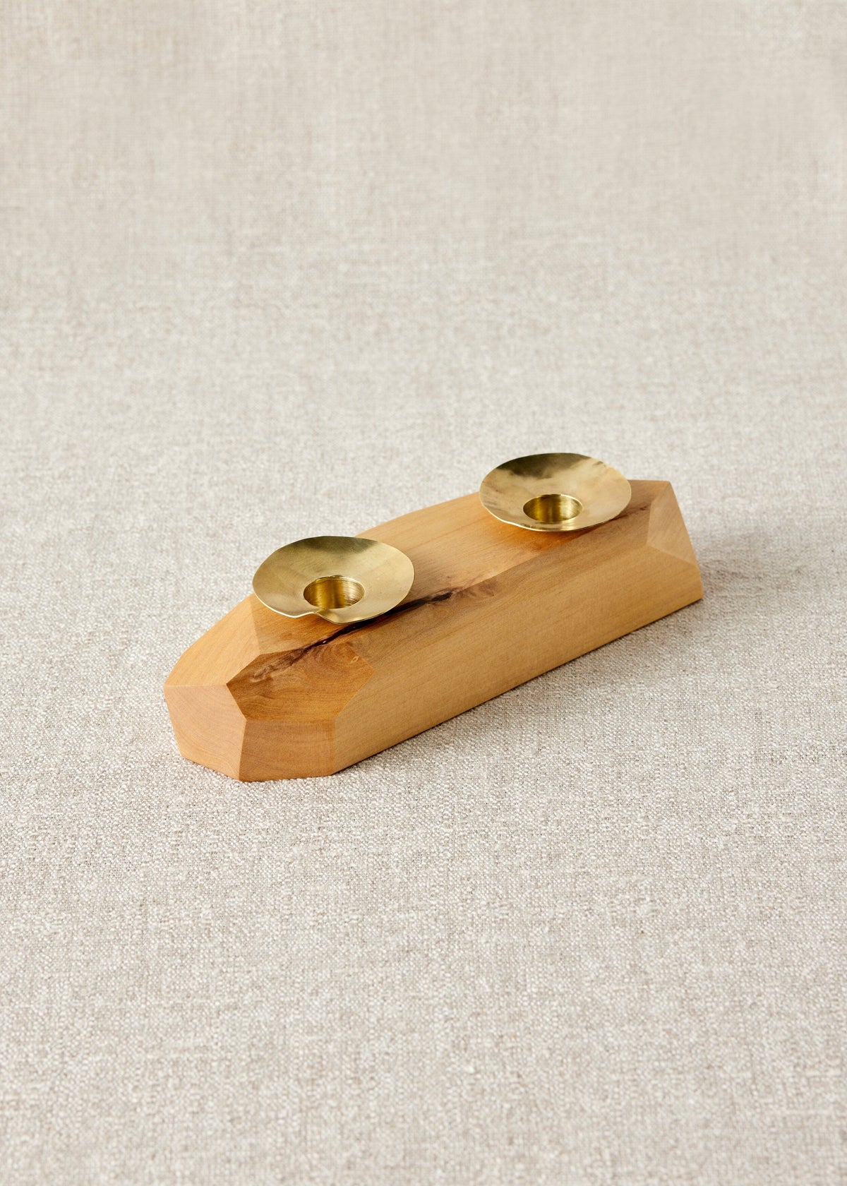 Double Wooden Incense and Candle Holder by Dor+Kie - Atlas & Kiln