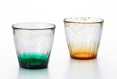 Ice Flower Handcrafted Japanese Rocks Glass Set