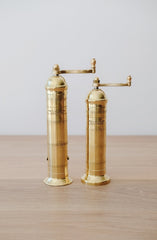 Atlas Brass Salt and Pepper Grinder Set