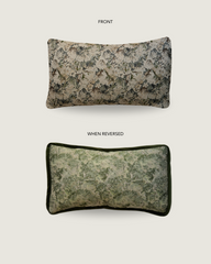 Gabrielle Reversible Botanical Tapestry Lumbar Pillow Cover