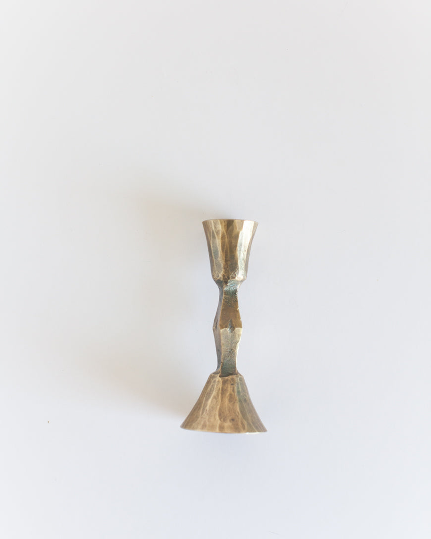 Low Diamond Hand-Forged Iron Candle Stand - Atlas & Kiln