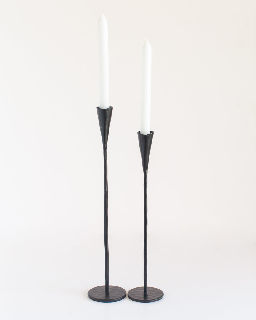 Phoenix Graduated Iron Candle Stands – Set of 2 - Atlas & Kiln