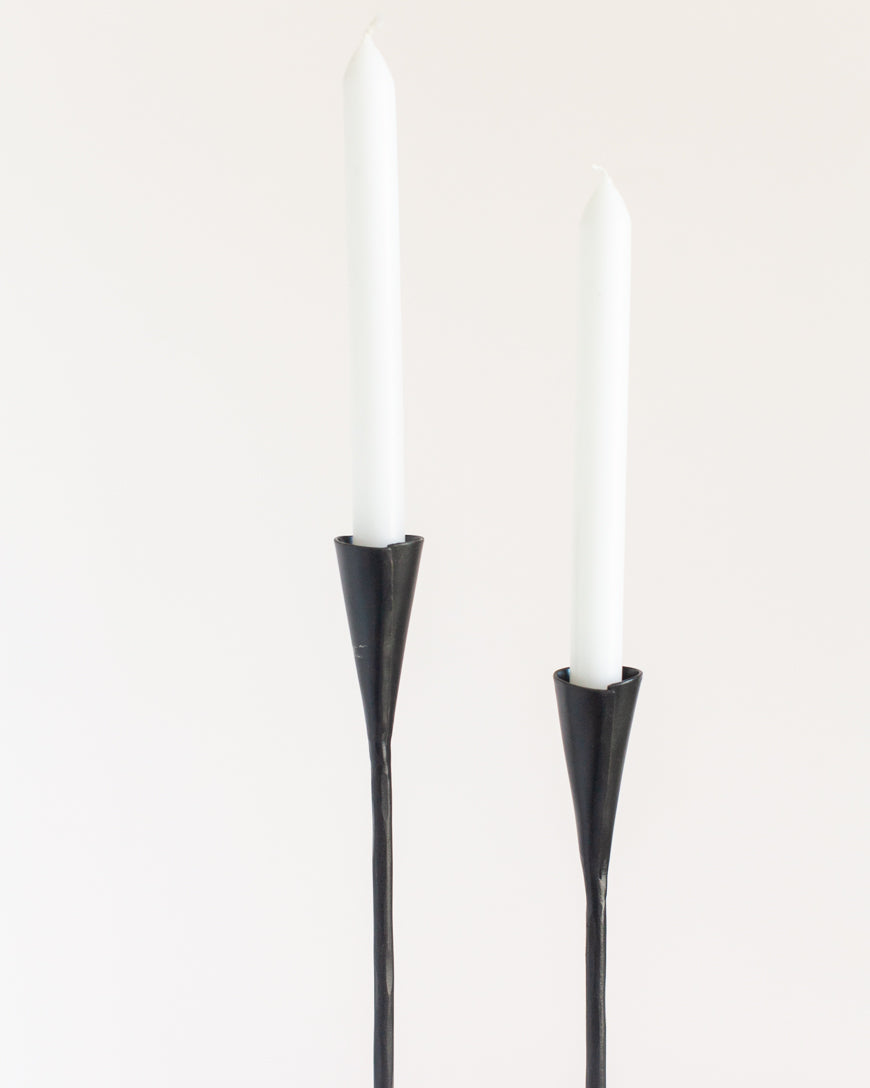 Phoenix Graduated Iron Candle Stands – Set of 2 - Atlas & Kiln