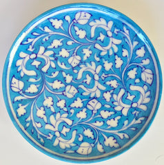 Jaipur Blue Pottery Ceramic Plate Art