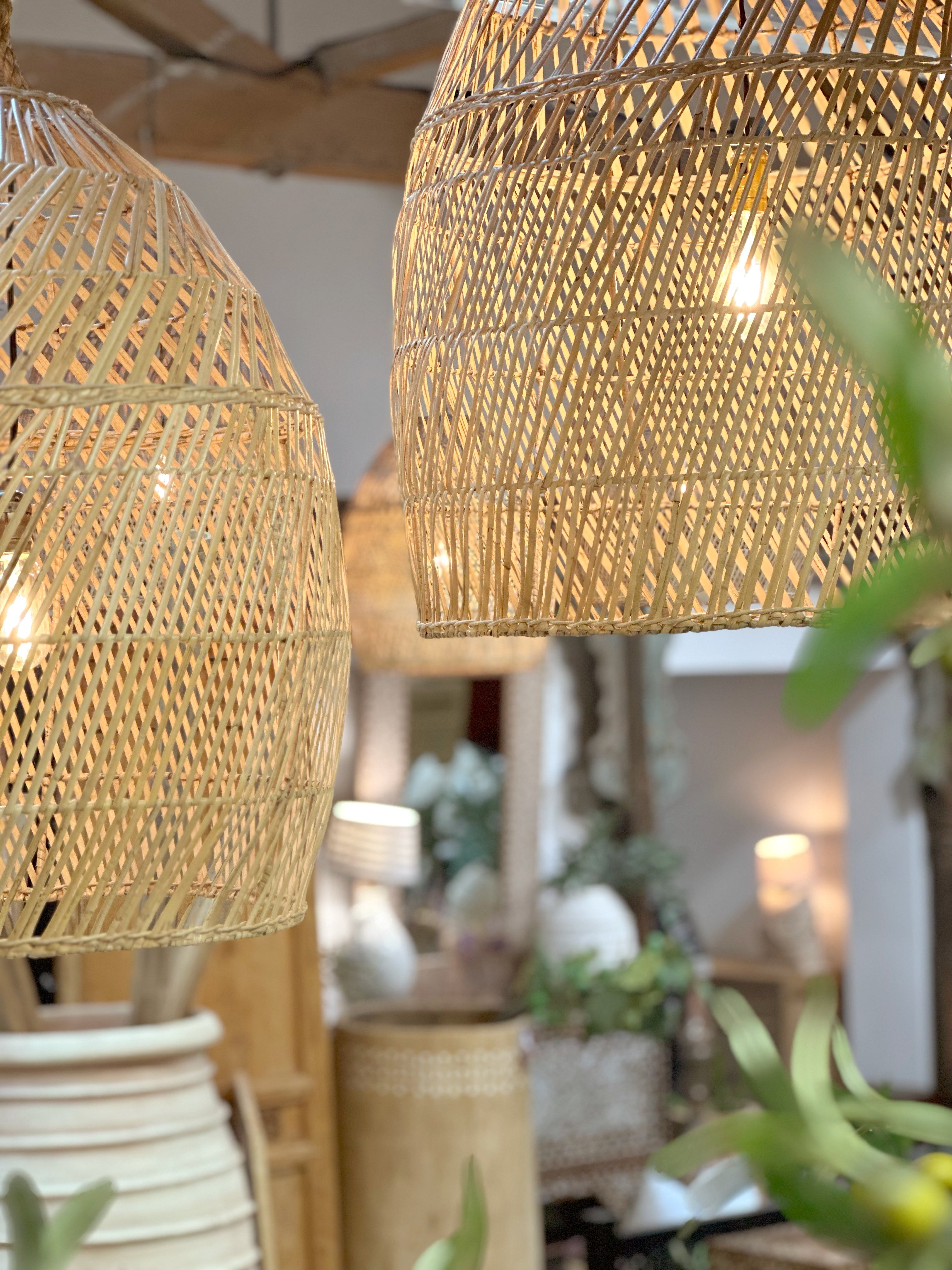Tulum Handwoven Rattan Pendant Light - Atlas & Kiln