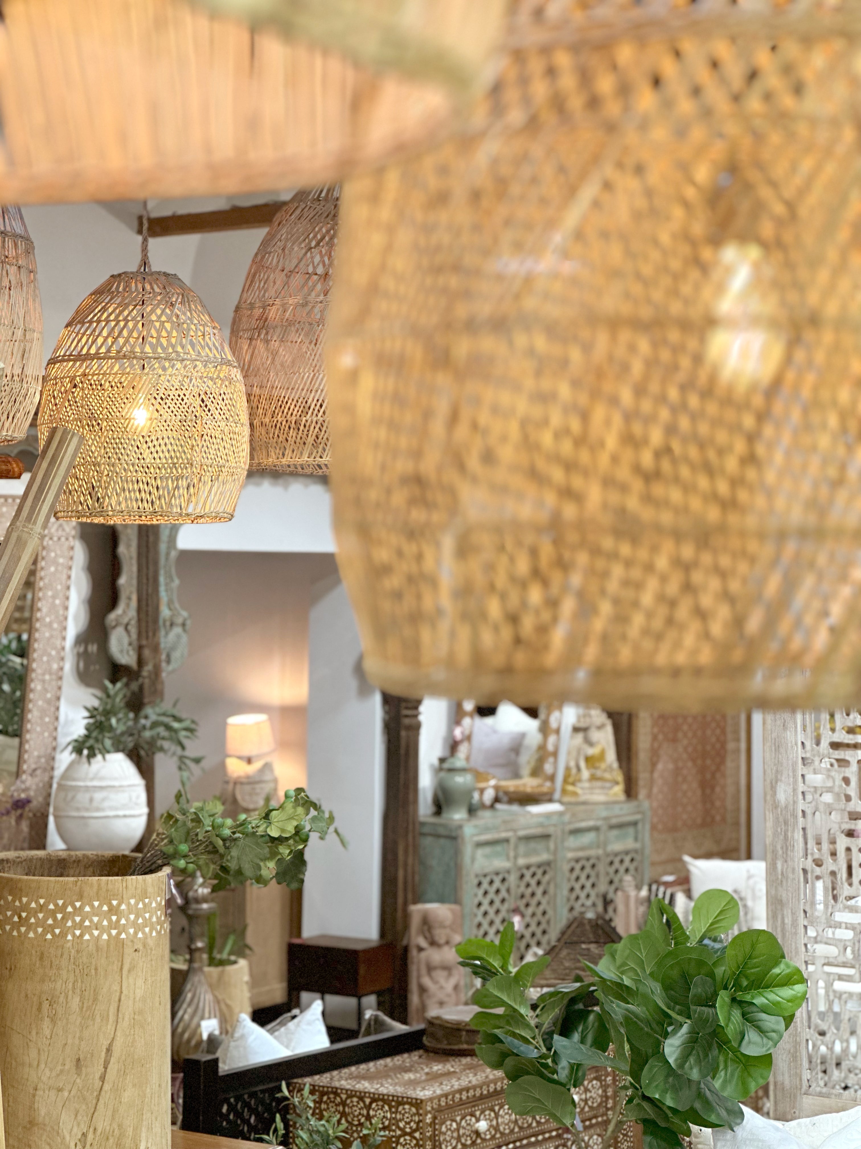 Tulum Handwoven Rattan Pendant Light - Atlas & Kiln