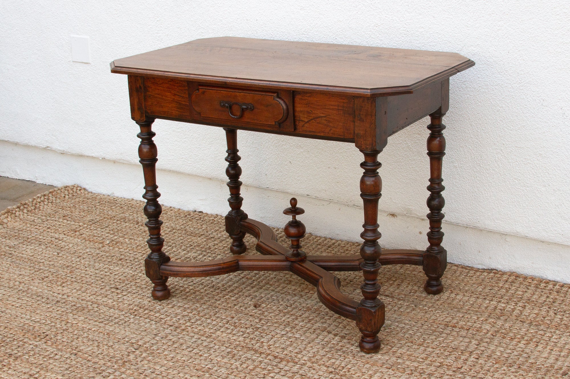 19th Century French Walnut Writing Table - Atlas & Kiln