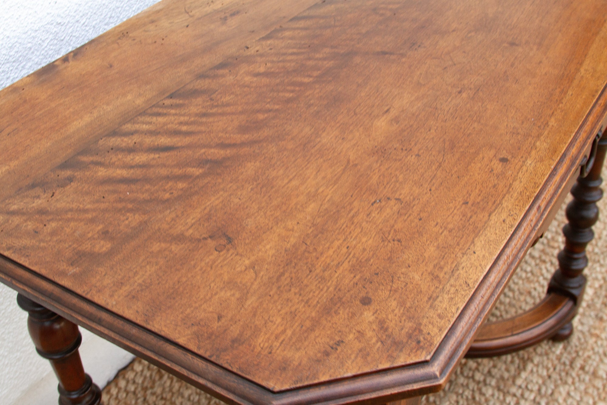 19th Century French Walnut Writing Table - Atlas & Kiln