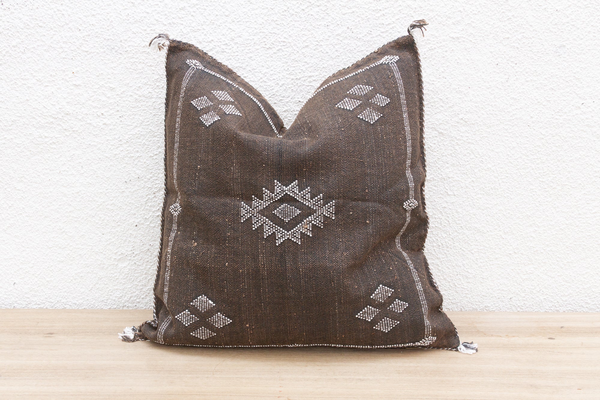 Abbey Moroccan Large Silk Rug Pillow - Atlas & Kiln