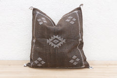 Abbey Moroccan Large Silk Rug Pillow - Atlas & Kiln