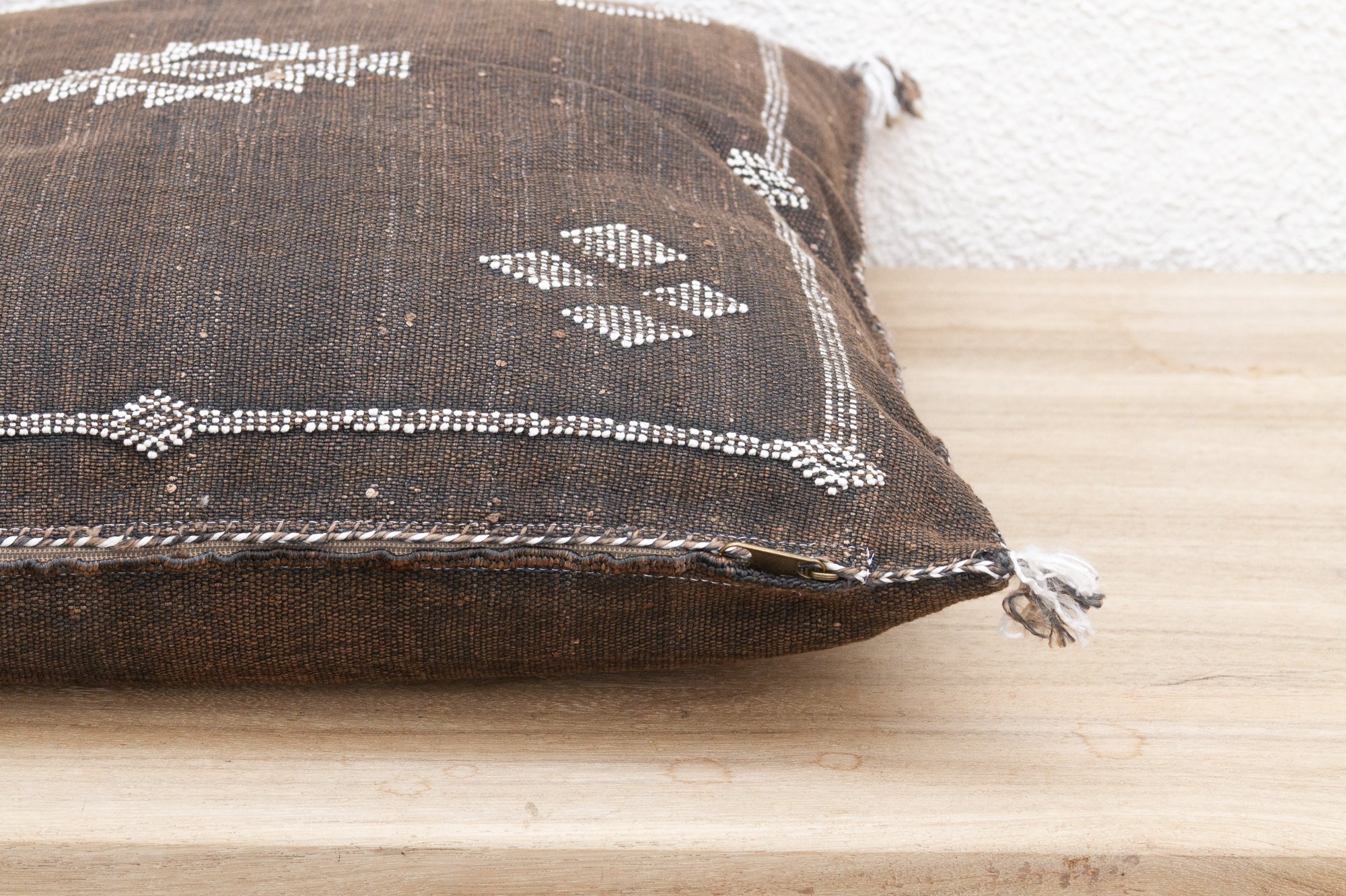 Abbey Moroccan Large Silk Rug Pillow - Atlas & Kiln