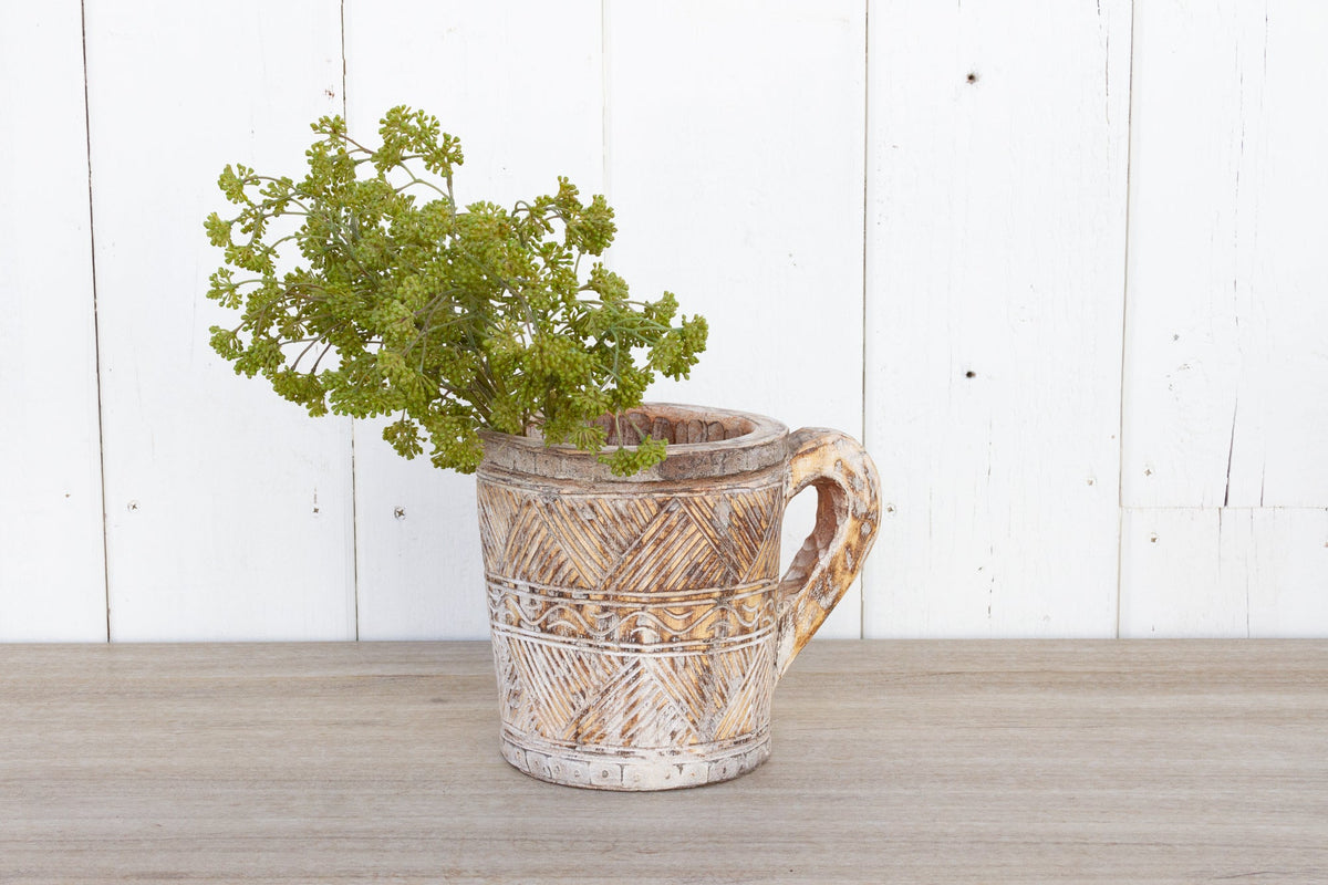 Wooden Wabi Sabi Carved Vessel