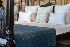 Atasi Indigo Batik Throw