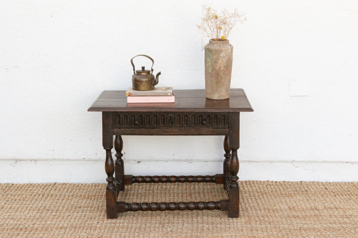 17th Century English Carved Tavern Table - Atlas & Kiln