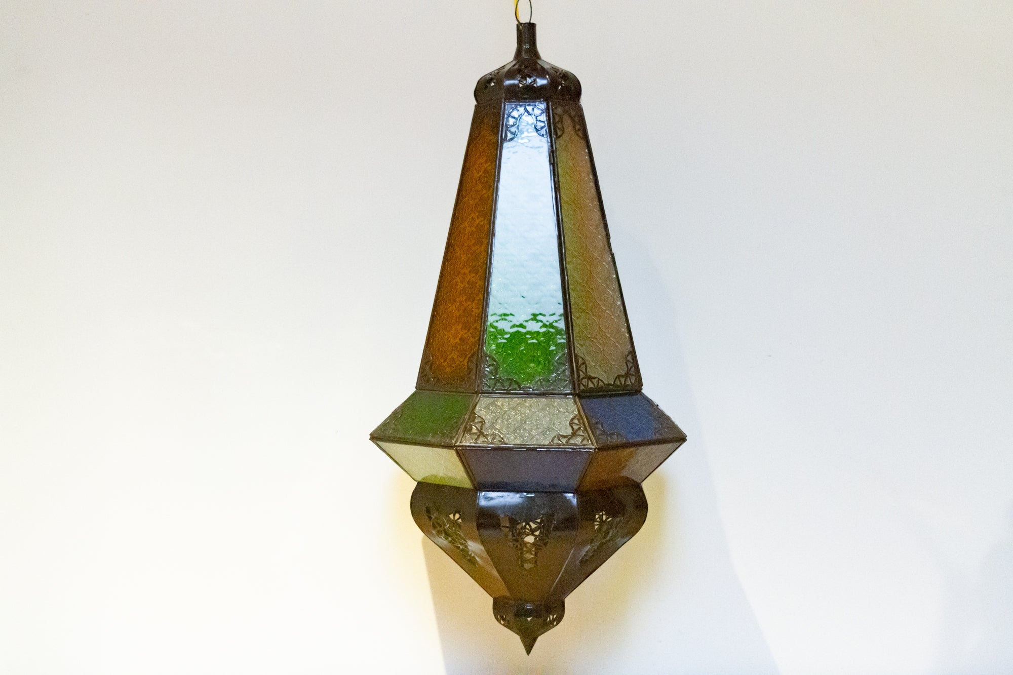 33-Inch Marrakech Multicolor Glass Lantern - Atlas & Kiln