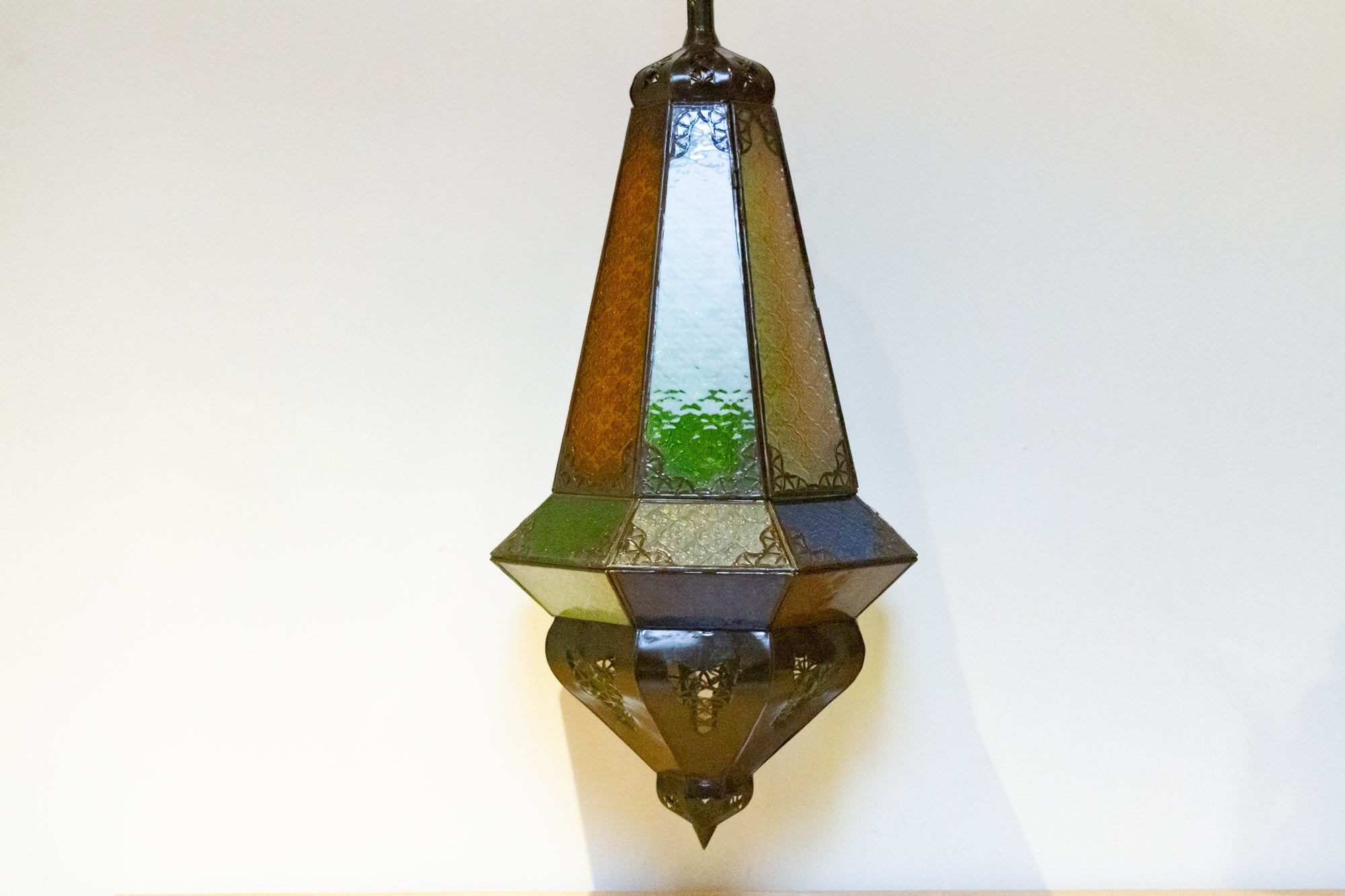 33-Inch Marrakech Multicolor Glass Lantern - Atlas & Kiln