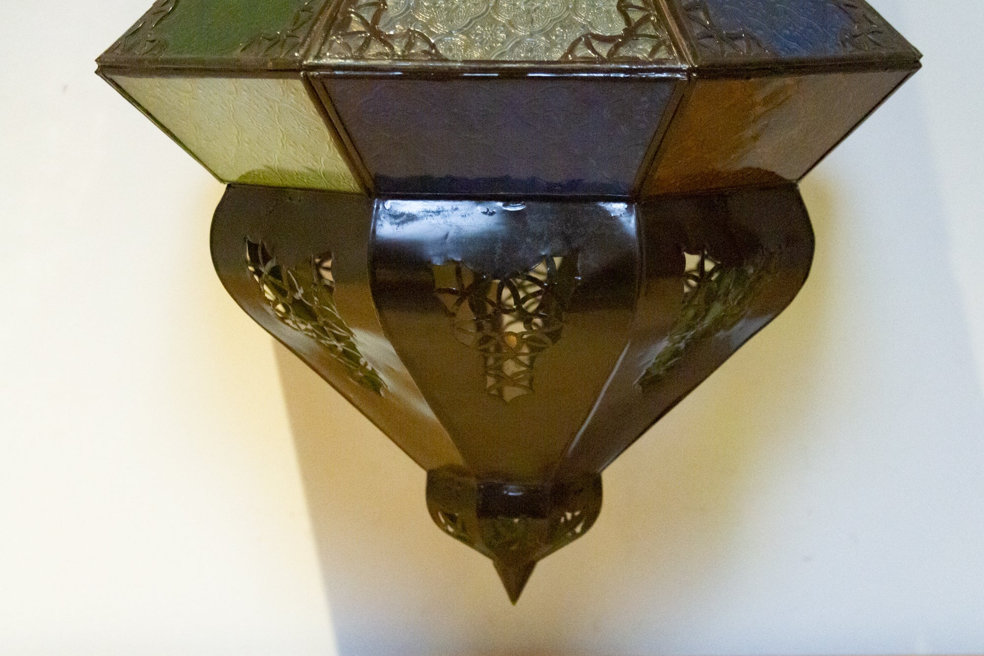 33-Inch Marrakech Multicolor Glass Lantern - Atlas & Kiln