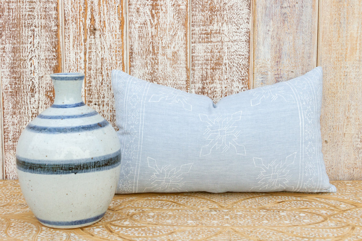 Itzcali Aztec Block Print Pillow Cover