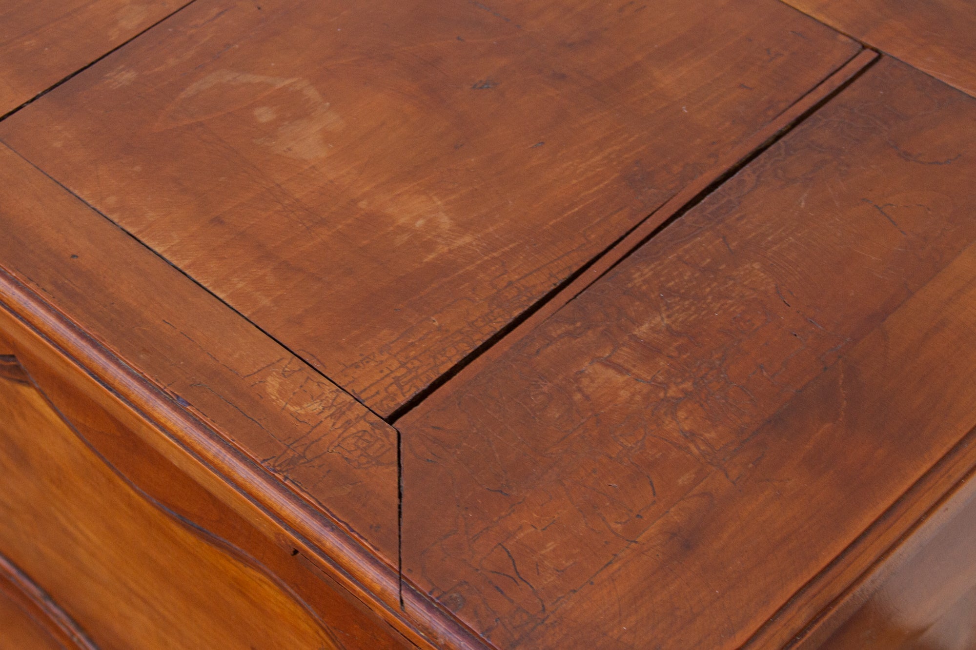 19th Century French Fruitwood Chest - Atlas & Kiln