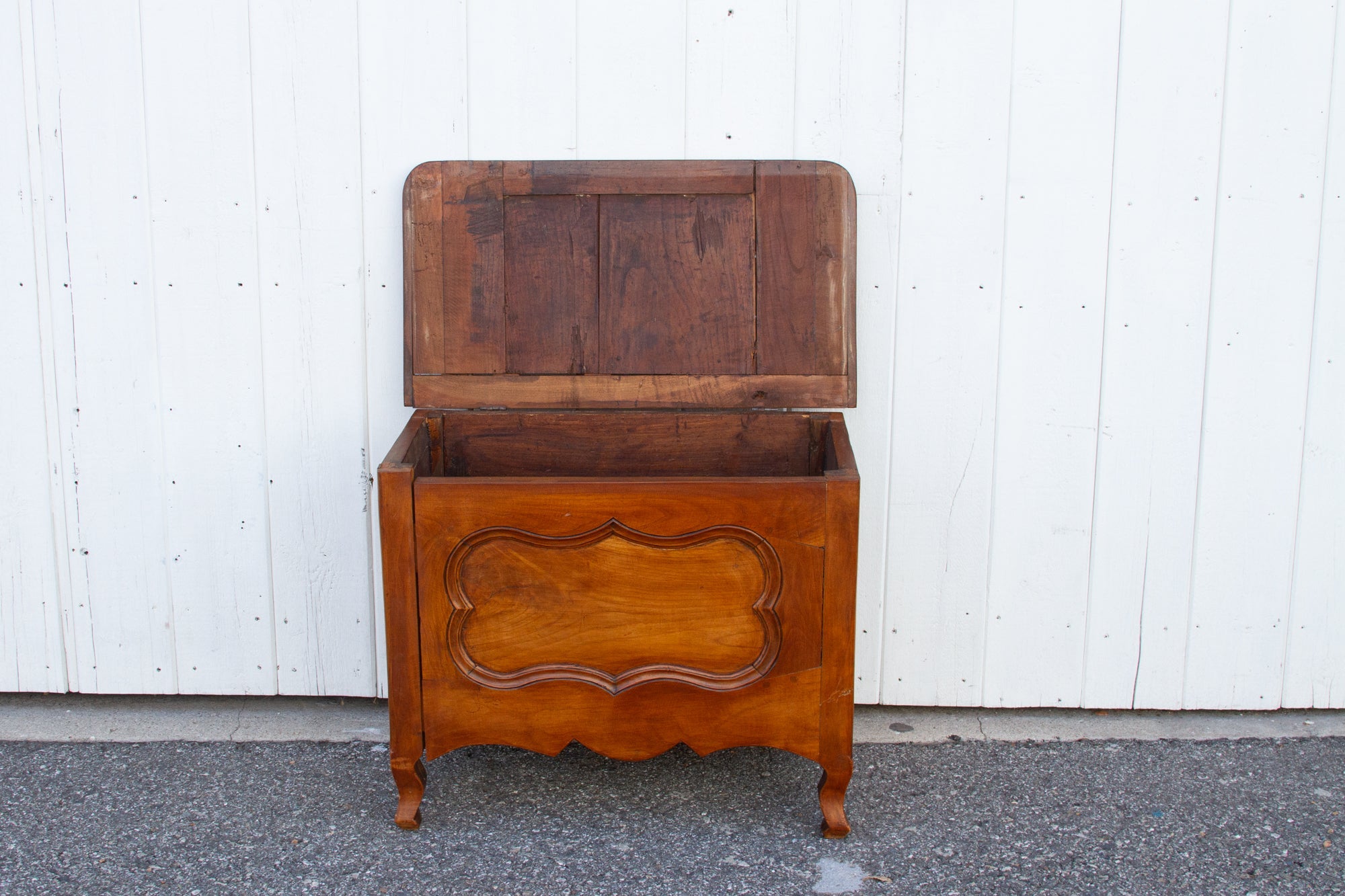 19th Century French Fruitwood Chest - Atlas & Kiln