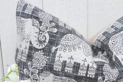 Gajraj Indian Dhurrie Block Print Pillow Cover - Atlas & Kiln