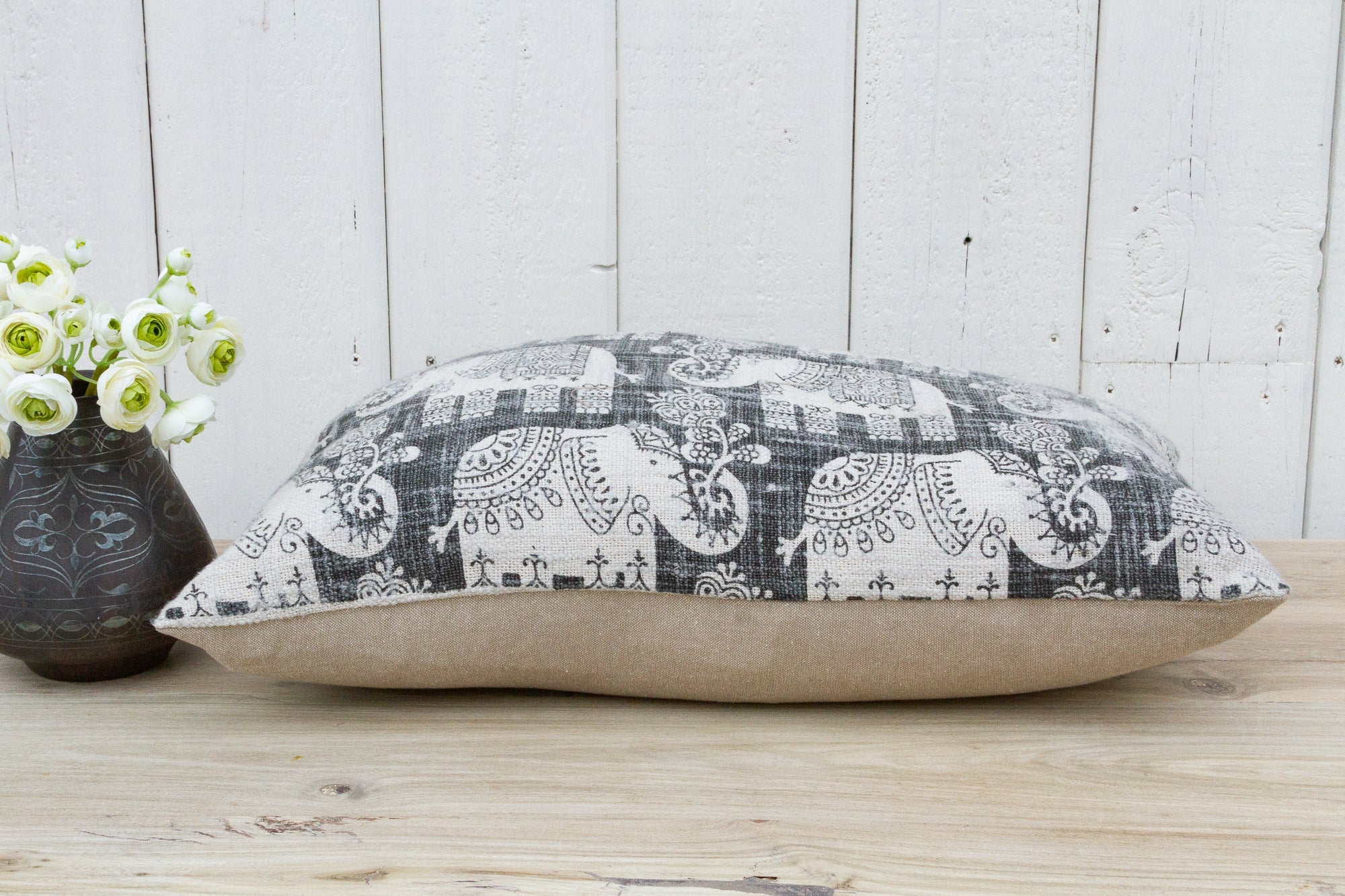 Gajraj Indian Dhurrie Block Print Pillow Cover - Atlas & Kiln