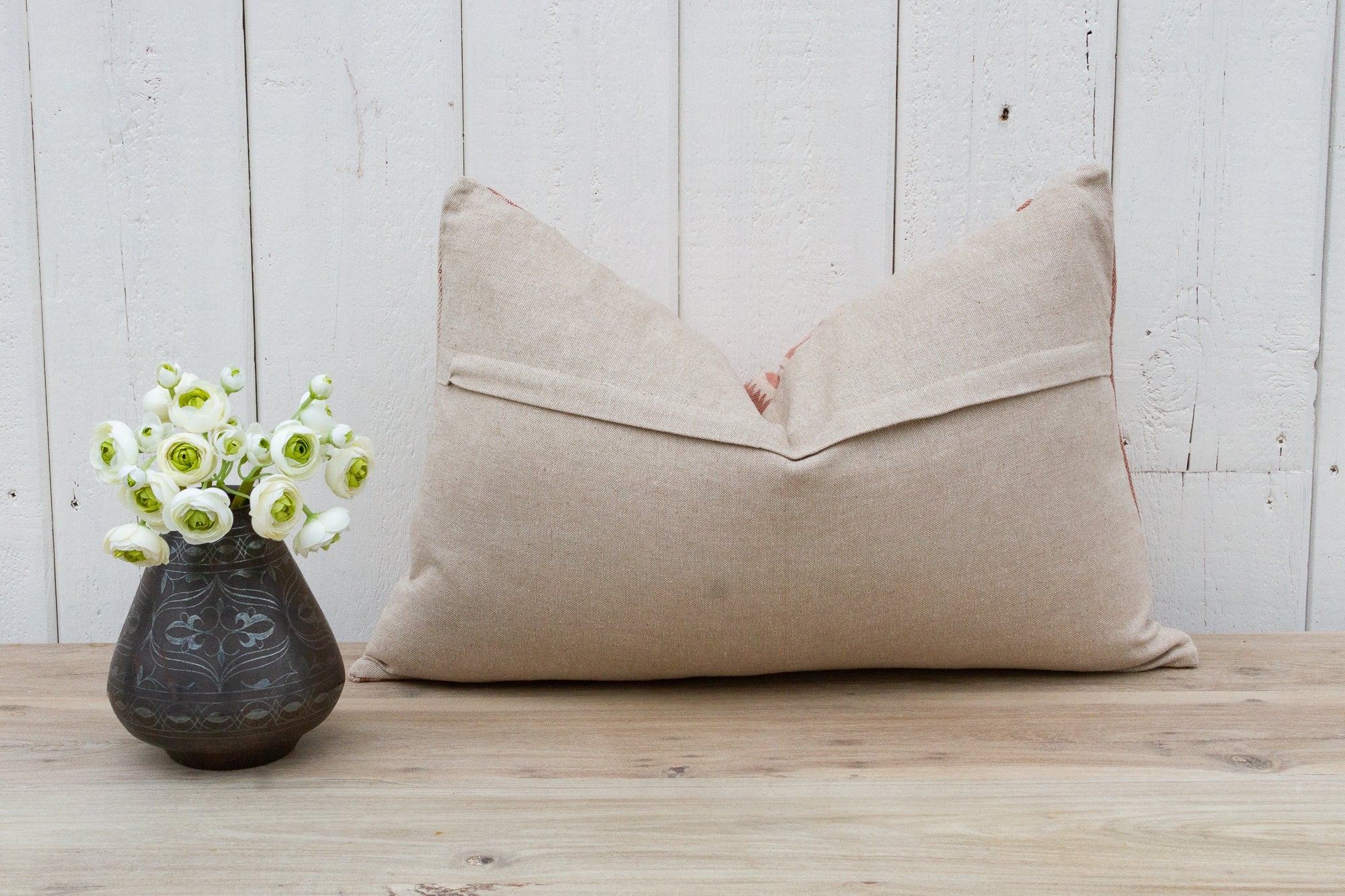 Wiskria Indian Dhurrie Block Print Pillow Cover - Atlas & Kiln