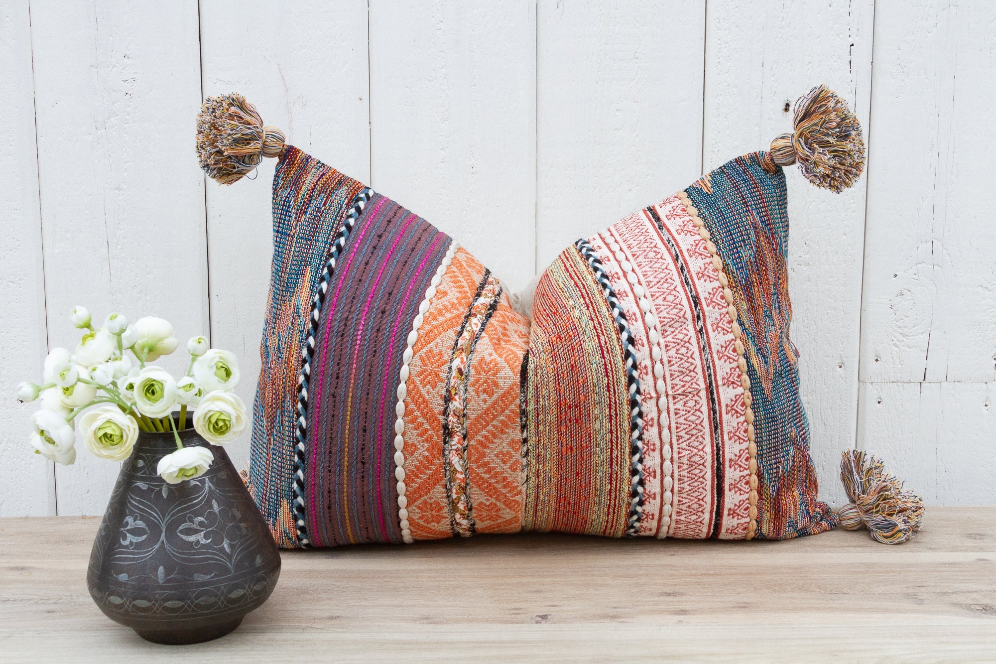 Purple Margarita Nomadic Moroccan Lumbar Pillow Cover - Atlas & Kiln