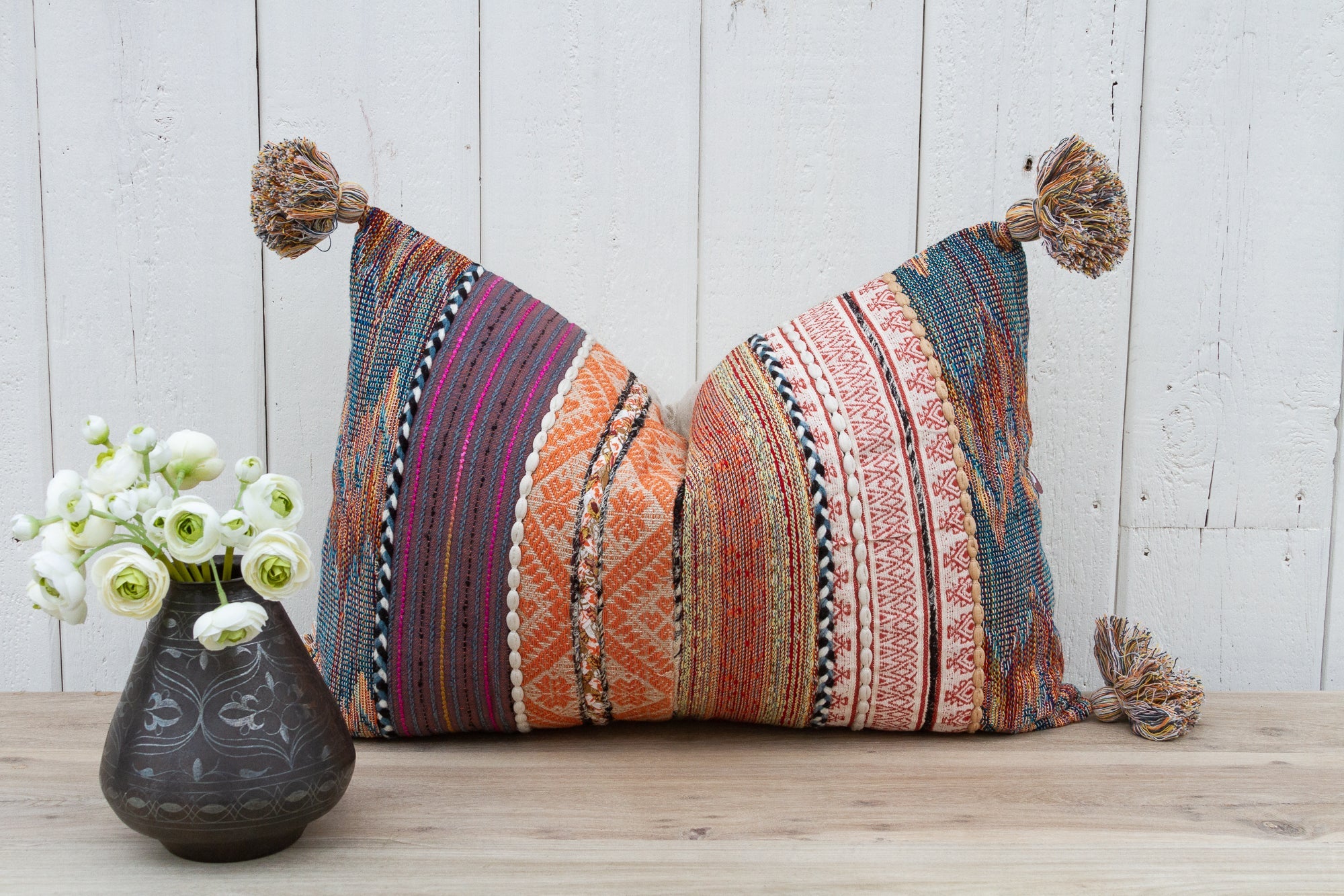 Purple Margarita Nomadic Moroccan Lumbar Pillow Cover - Atlas & Kiln