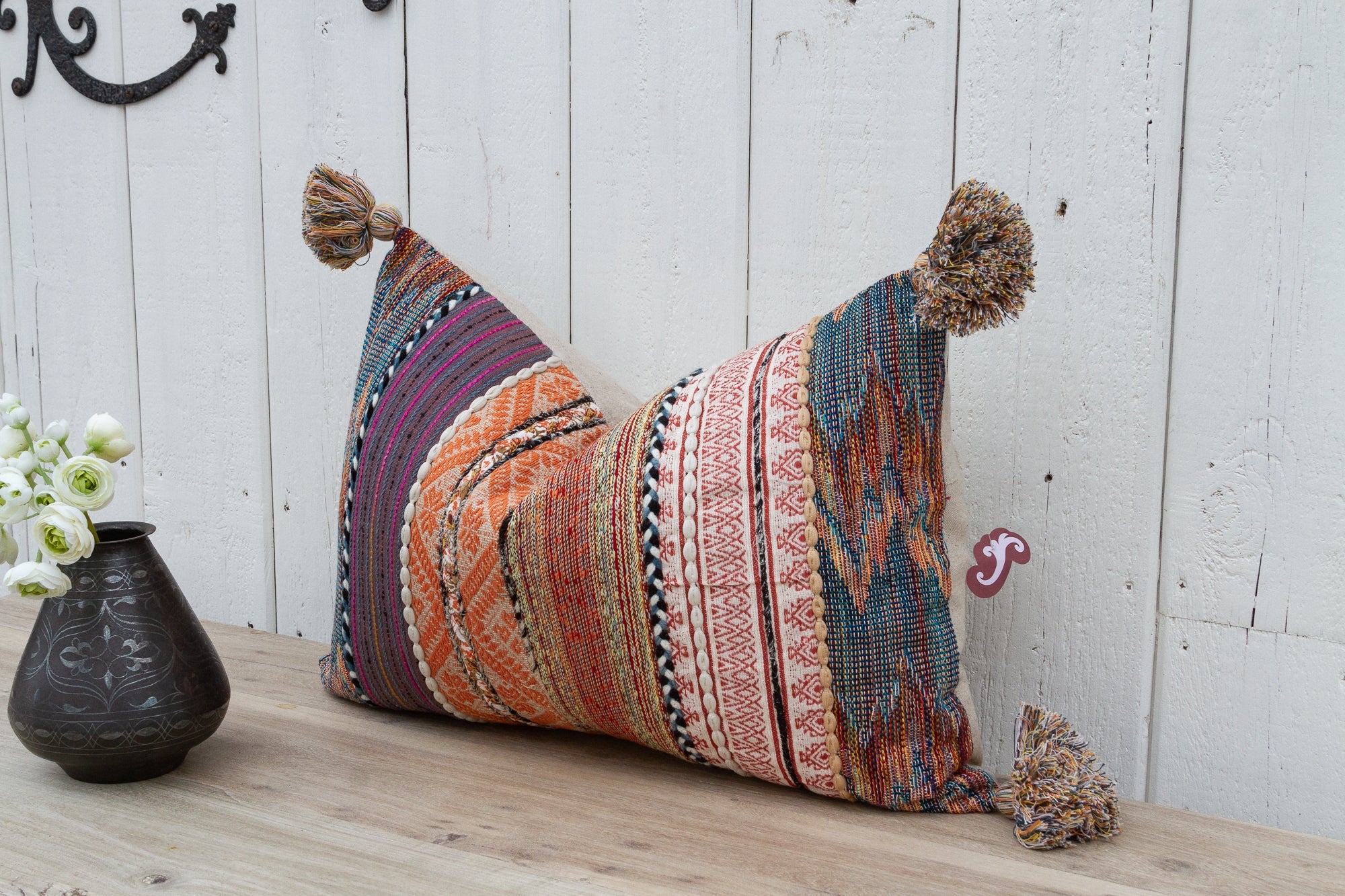 Purple Margarita Nomadic Moroccan Lumbar Pillow Cover - Atlas & Kiln