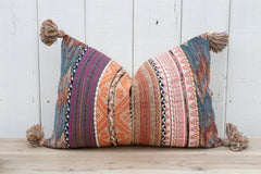 Purple Margarita Nomadic Moroccan Lumbar Pillow Cover