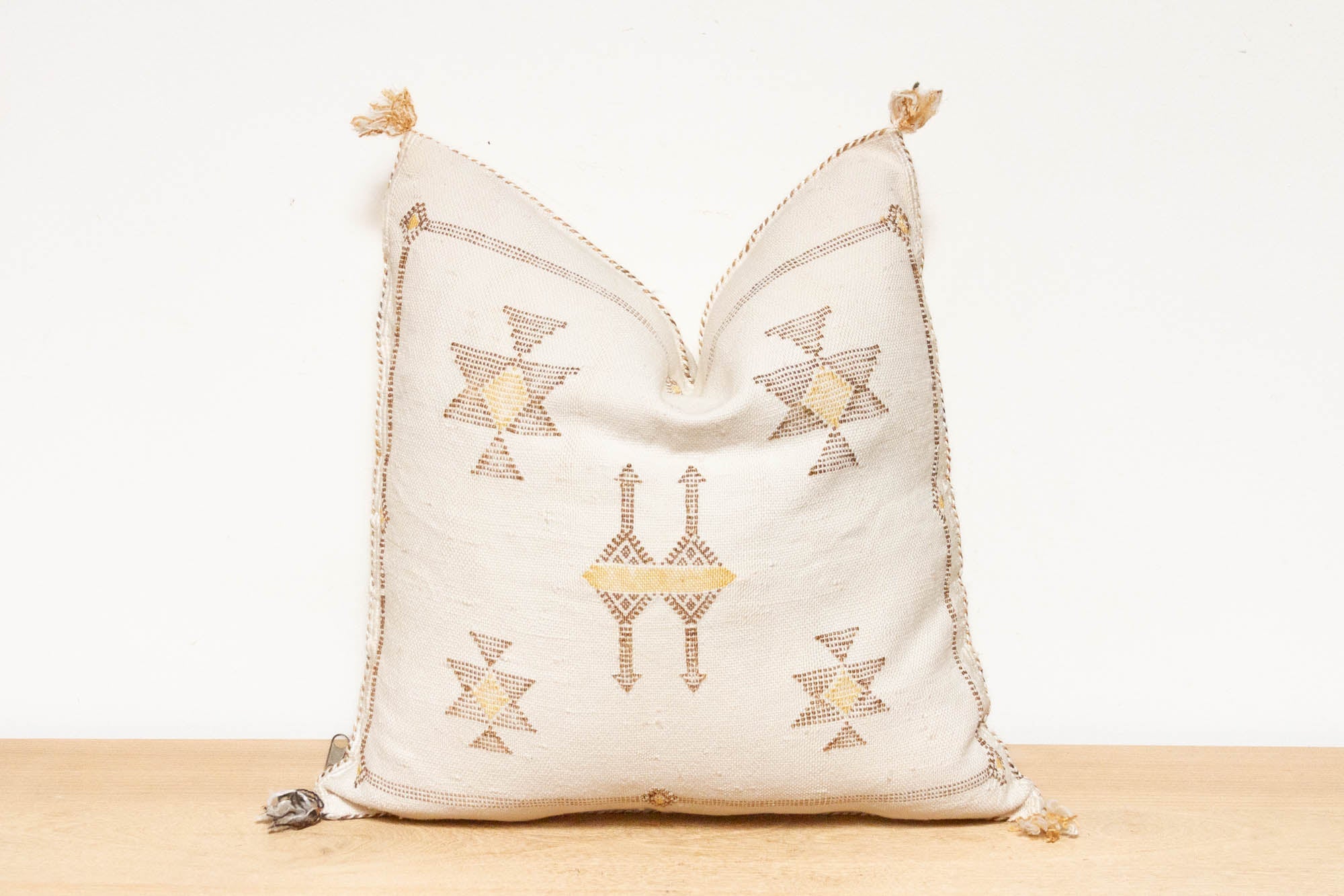 Marrakech Souks Moroccan Cactus Silk Pillow - Atlas & Kiln