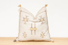 Marrakech Souks Moroccan Cactus Silk Pillow - Atlas & Kiln