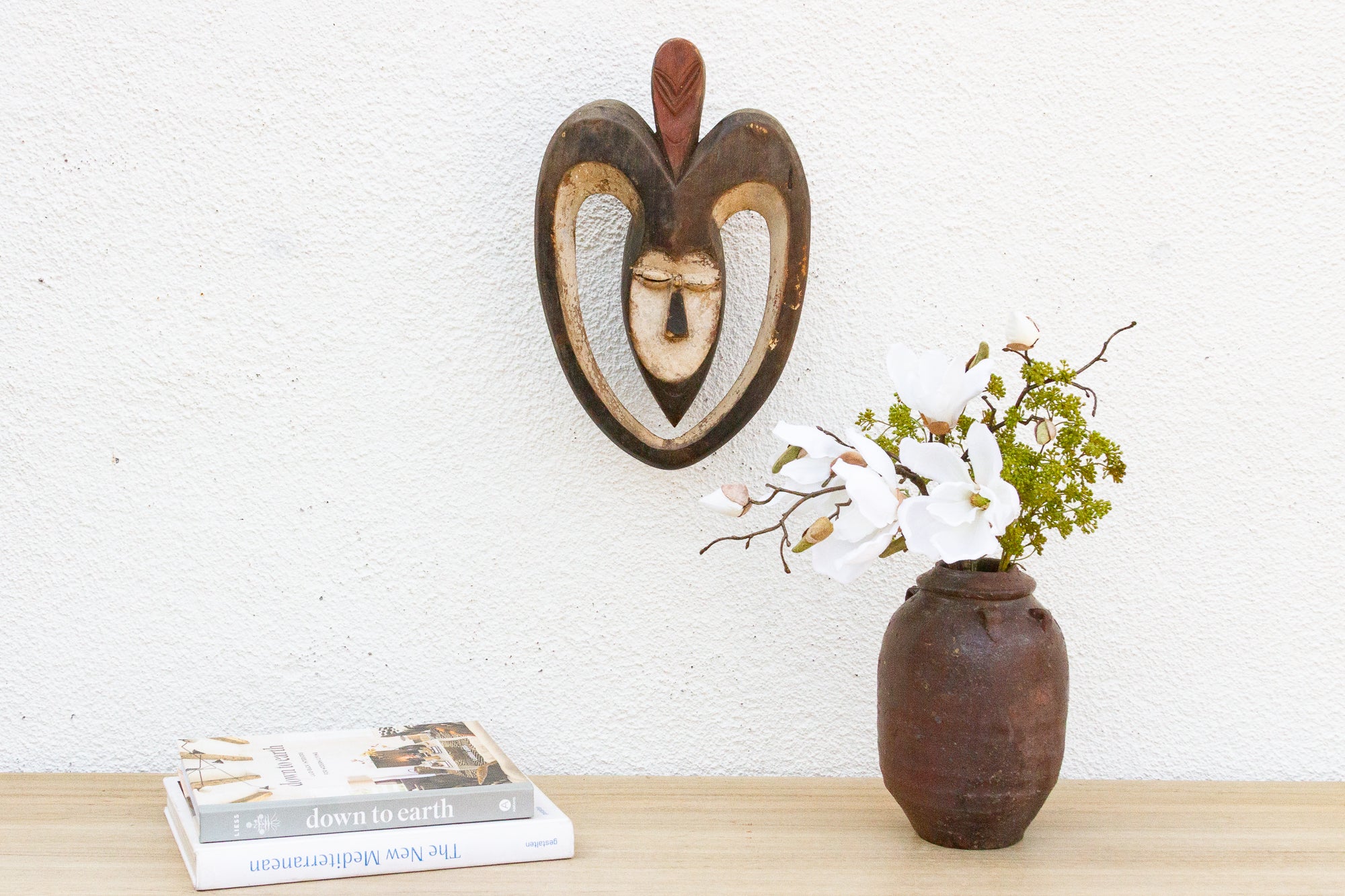African Painted Kwele Protector Mask - Atlas & Kiln