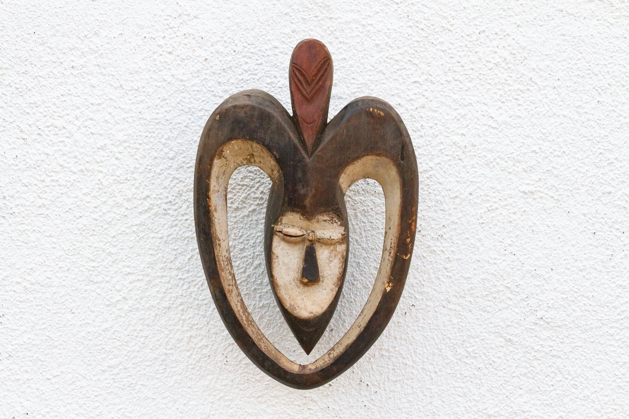 African Painted Kwele Protector Mask - Atlas & Kiln