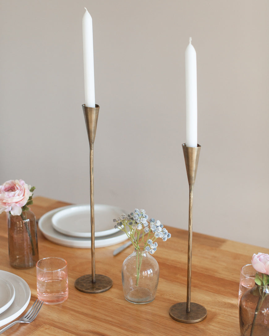 Phoenix Graduated Iron Candle Stands – Set of 2 - Atlas & Kiln