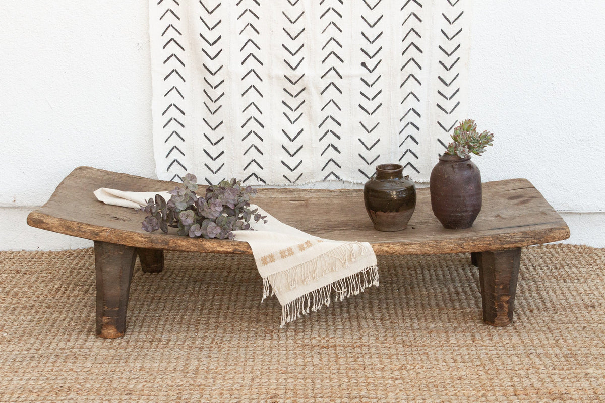 Single Log Antique Senufo Coffee Table
