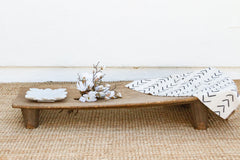 Antique Rugged Wood African Low Table