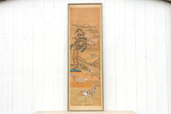 Antique Chinese Landscape Rural Life Painting